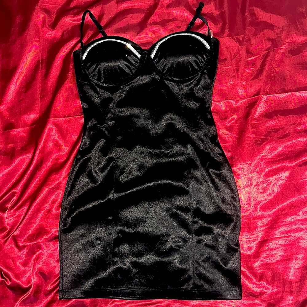 Windsor Satin Black Dress